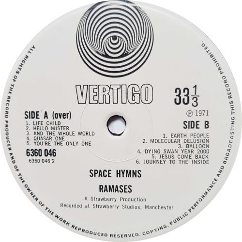 Ramases Space Hymns - 1st - EX UK vinyl LP album (LP record